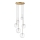 Ideal Lux - LED Lühter EQUINOXE 6xG4/2W/230V d. 65 cm messing/läbipaistev