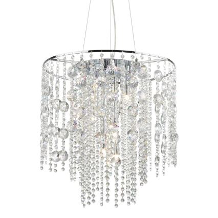 Ideal Lux - LED Kristall-lühter EVASIONE 10xG9/3W/230V d. 51 cm läikiv kroom