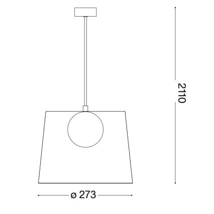 Ideal Lux - LED Lühter FADE 1xG9/3W/230V d. 27,3 cm hall/suitsune