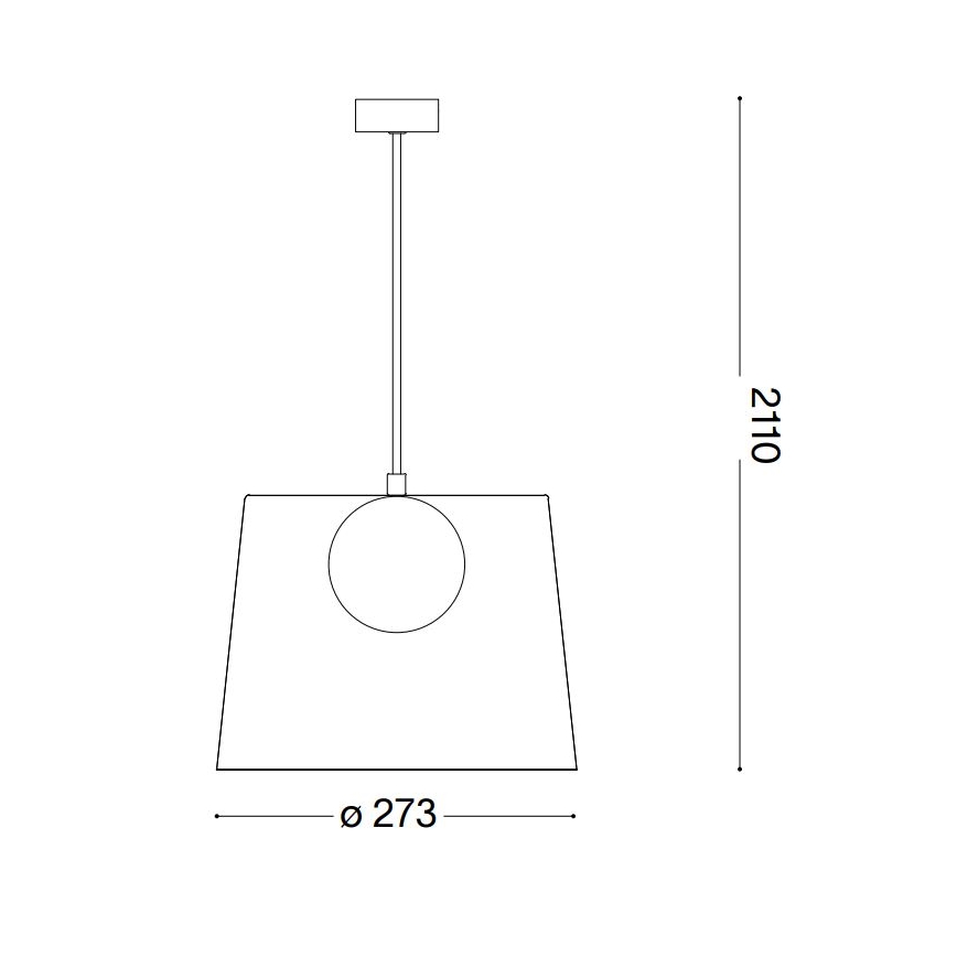 Ideal Lux - LED Lühter FADE 1xG9/3W/230V d. 27,3 cm hall/suitsune