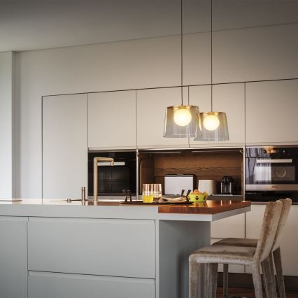 Ideal Lux - LED Lühter FADE 1xG9/3W/230V d. 27,3 cm kuldne/suitsune