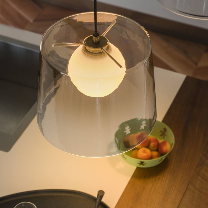 Ideal Lux - LED Lühter FADE 1xG9/3W/230V d. 27,3 cm kuldne/suitsune