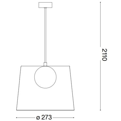Ideal Lux - LED Lühter FADE 1xG9/3W/230V d. 27,3 cm vask/suitsune