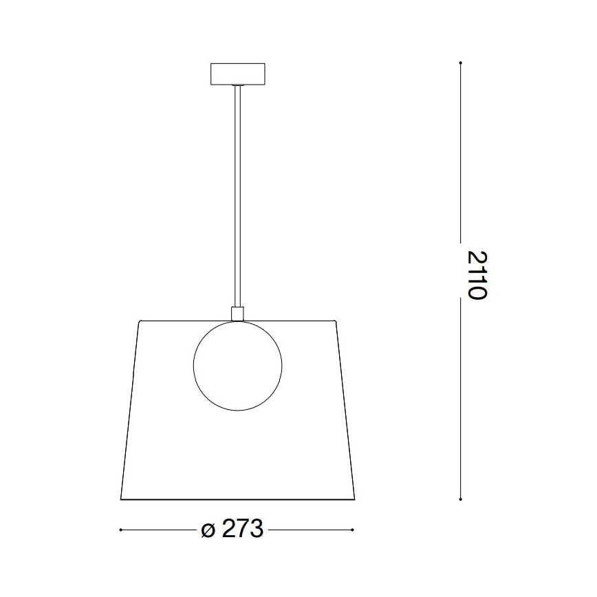Ideal Lux - LED Lühter FADE 1xG9/3W/230V d. 27,3 cm vask/suitsune