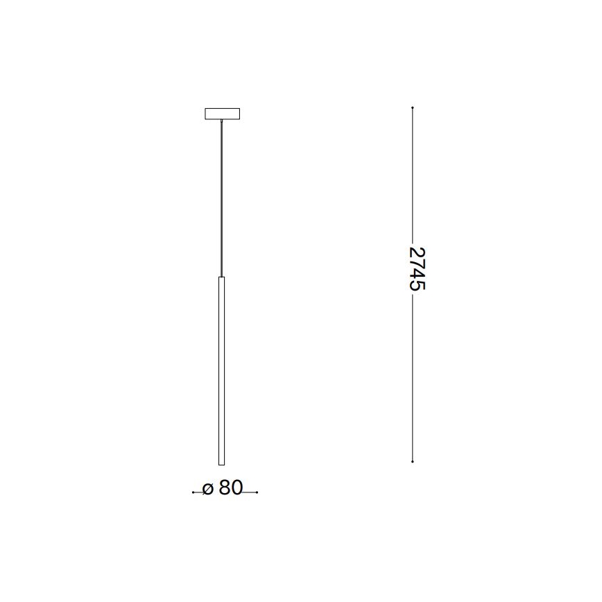 Ideal Lux - LED Lühter FILO LED/3,5W/230V 2700K CRI 90 valge