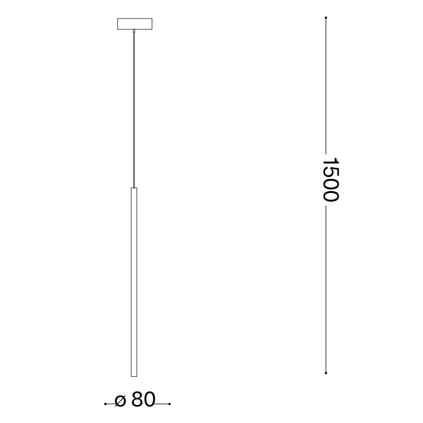 Ideal Lux - LED Lühter FILO LED/3,5W/230V 3000K CRI 90 messing