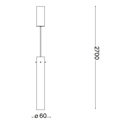 Ideal Lux - LED Lühter FLAM LED/10W/230V d. 6 cm CRI 90 läbipaistev