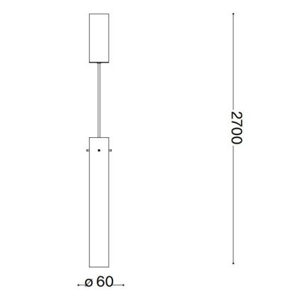 Ideal Lux - LED Lühter FLAM LED/10W/230V d. 6 cm CRI 90 suitsune