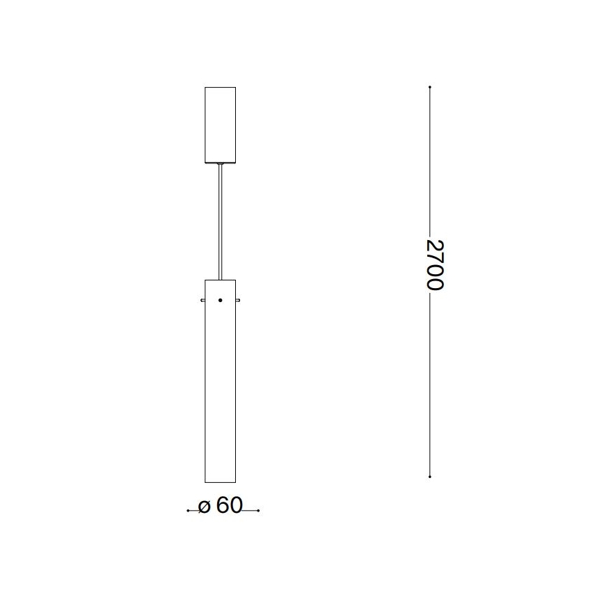 Ideal Lux - LED Lühter FLAM LED/10W/230V d. 6 cm CRI 90 suitsune