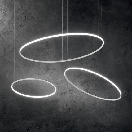 Ideal Lux - LED Lühter HULAHOOP LED/39W/230V 3000K d. 81,5 cm CRI 90 valge