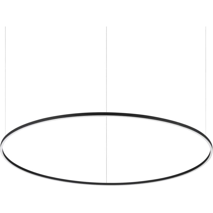 Ideal Lux - ORACLE SLIM LED-lühter kaablil 83W/230V 2700K CRI 90, läbimõõt 150 cm, must