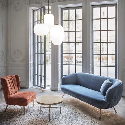 Ideal Lux - LED-lühter kaablil UMILE LED/55W/230V Ø 63 cm CRI 90 messing/valge