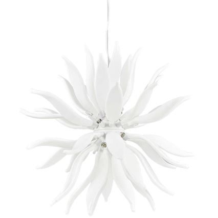 Ideal Lux - LED Lühter LEAVES 12xG9/3W/230V d. 80 cm valge