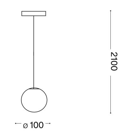 Ideal Lux - LED Lühter MAPA 1xG9/3W/230V d. 10 cm valge