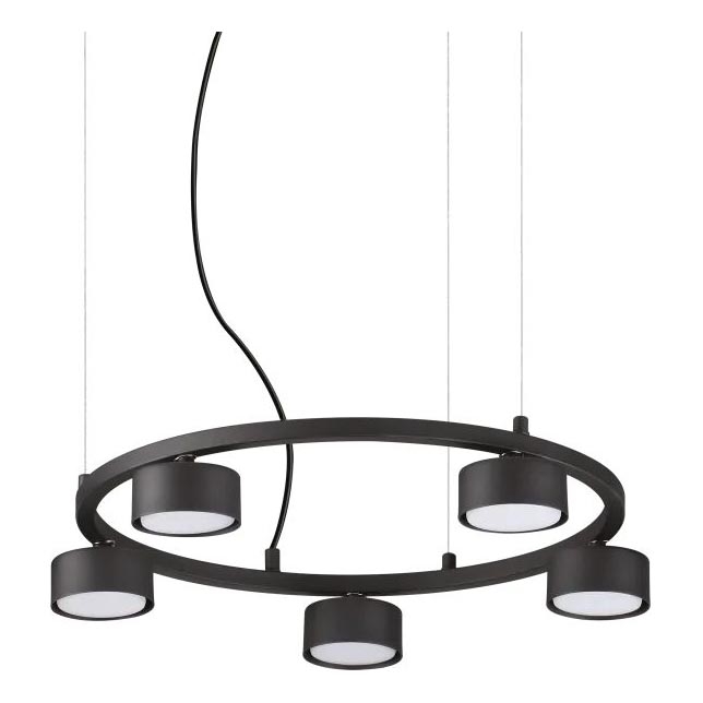 Ideal Lux - LED Lühter MINOR 5xGX53/9W/230V d. 50 cm must