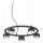 Ideal Lux - LED Lühter MINOR 5xGX53/9W/230V d. 50 cm must