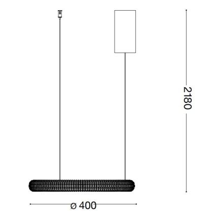 Ideal Lux - LED Lühter MIRACLE LED/25W/230V d. 40 cm CRI 90 matt kroom