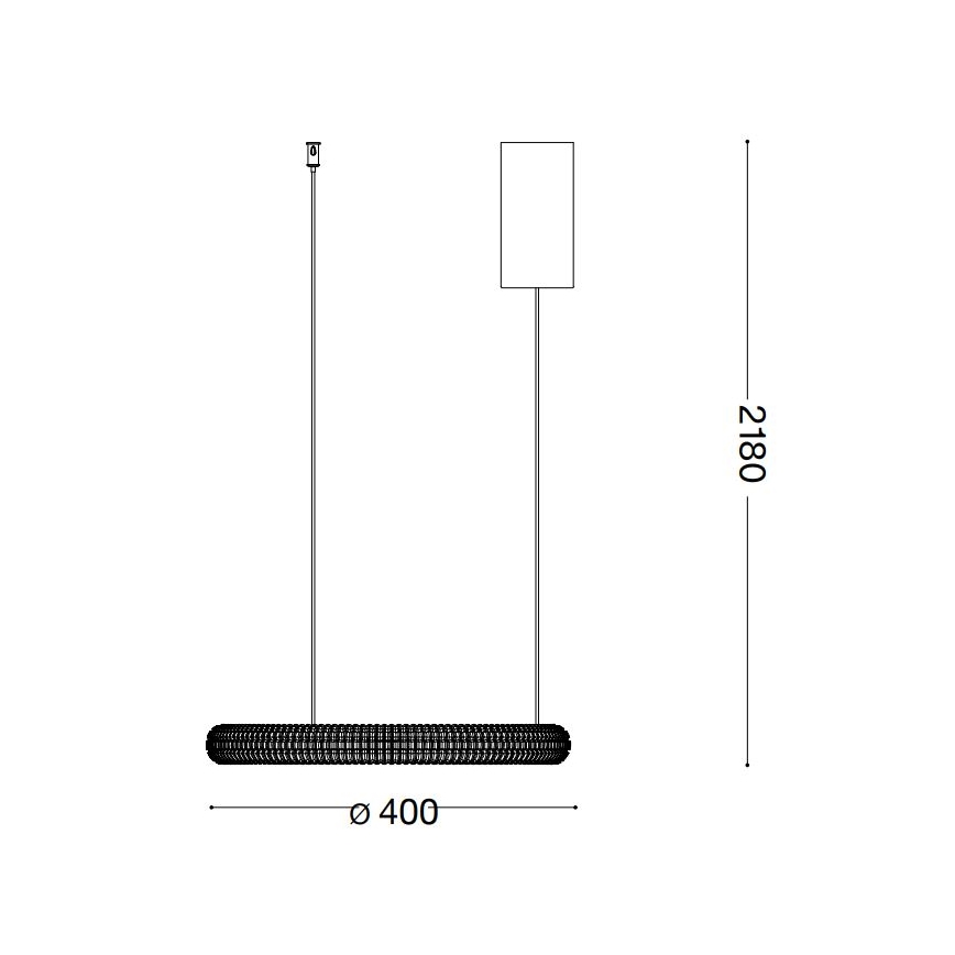 Ideal Lux - LED Lühter MIRACLE LED/25W/230V d. 40 cm CRI 90 matt kroom