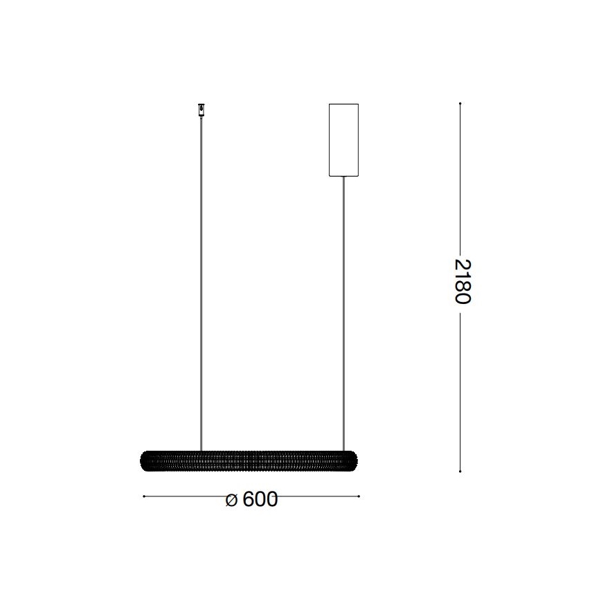 Ideal Lux - LED Lühter MIRACLE LED/37W/230V d. 60 cm CRI 90 matt kroom