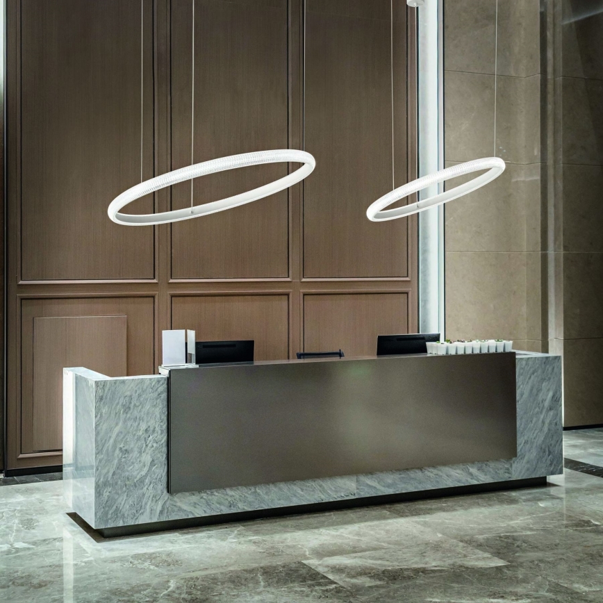 Ideal Lux - LED Lühter MIRACLE LED/45W/230V d. 80 cm CRI 90 matt kroom
