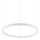Ideal Lux - LED Lühter ORACLE SLIM LED/29W/230V 2700K d. 50 cm valge