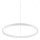 Ideal Lux - LED Lühter ORACLE SLIM LED/32W/230V 3000K d. 50 cm valge