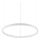 Ideal Lux - LED Lühter ORACLE SLIM LED/32W/230V 4000K d. 50 cm valge