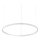 Ideal Lux - LED Lühter ORACLE SLIM LED/38W/230V 3000K d. 70 cm valge