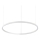 Ideal Lux - LED Lühter ORACLE SLIM LED/38W/230V 4000K d. 70 cm valge