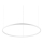 Ideal Lux - LED Lühter ORACLE SLIM LED/53W/230V 2700K d. 90 cm valge