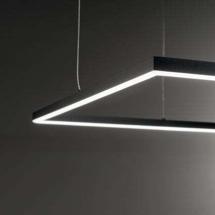 Ideal Lux - LED Lühter ORACLE SLIM LED/53W/230V 3000K 90x90 cm must