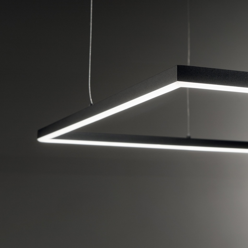 Ideal Lux - LED Lühter ORACLE SLIM LED/53W/230V 3000K 90x90 cm must
