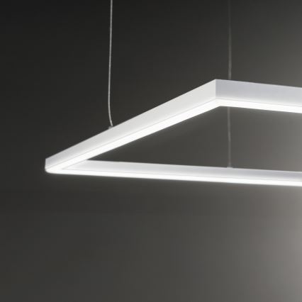 Ideal Lux - LED Lühter ORACLE SLIM LED/53W/230V 3000K 90x90 cm valge