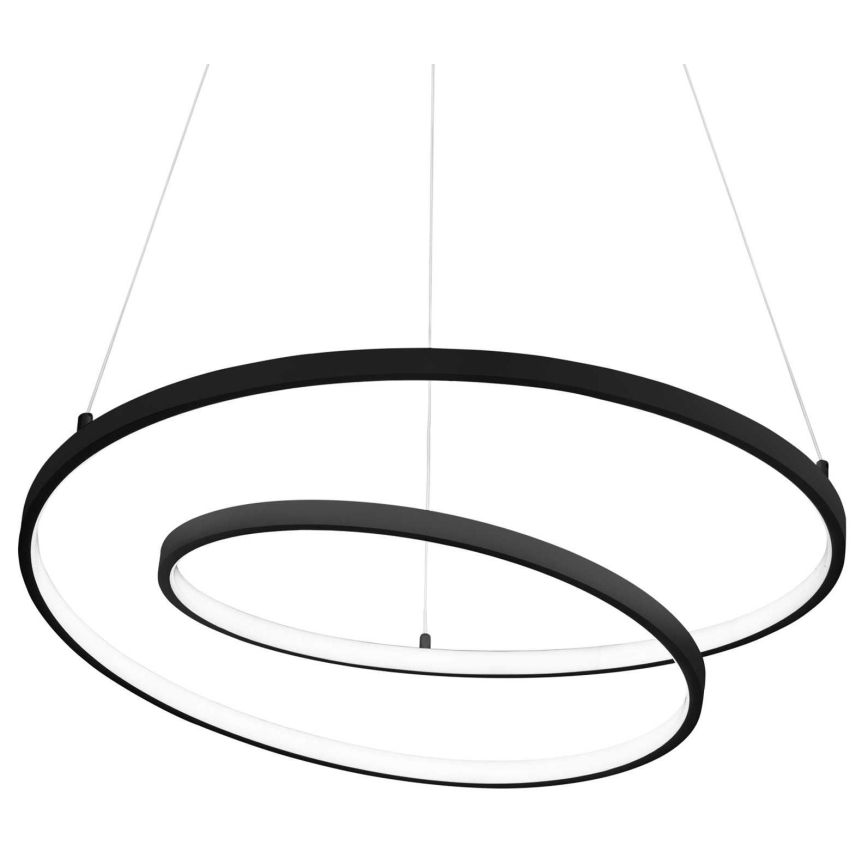 Ideal Lux - LED Lühter OZ LED/52W/230V d. 80 cm CRI 90 must