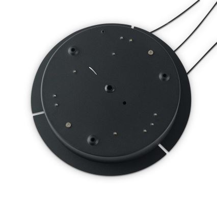 Ideal Lux - LED Lühter OZ LED/52W/230V d. 80 cm CRI 90 must