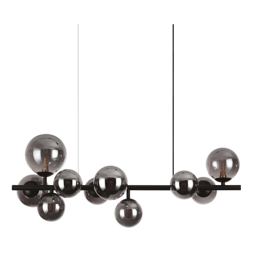 Ideal Lux - LED Lühter PERLAGE 10xG9/3W/230V 81 cm must/suitsune