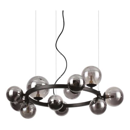 Ideal Lux - LED Lühter PERLAGE 11xG9/3W/230V d. 73 cm must/suitsune