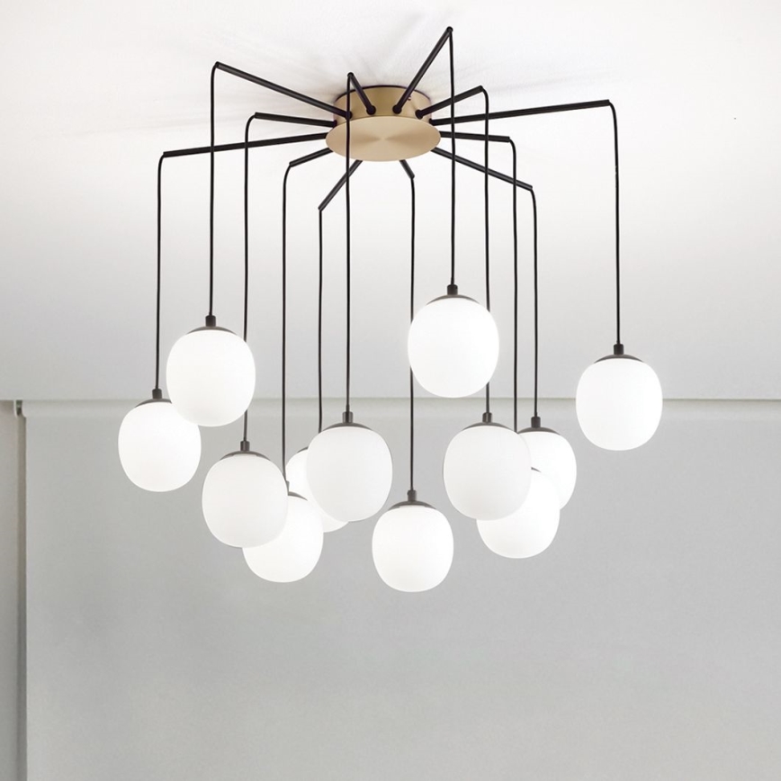 Ideal Lux - LED Lühter RHAPSODY 12xG9/3W/230V messing