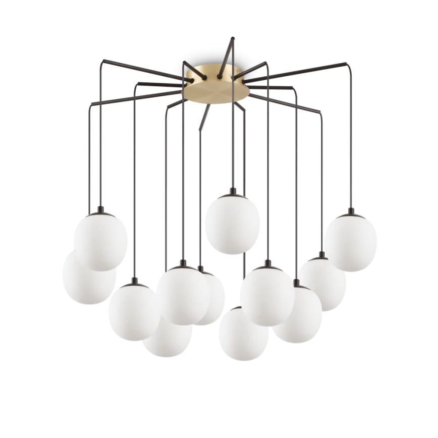 Ideal Lux - LED Lühter RHAPSODY 12xG9/3W/230V messing
