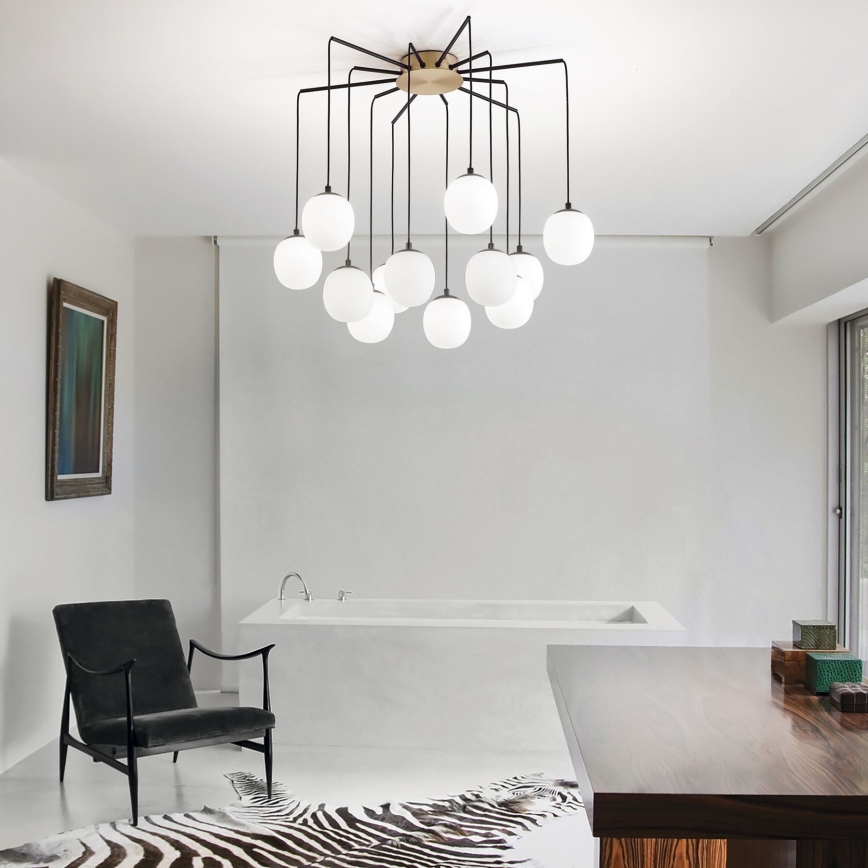 Ideal Lux - LED Lühter RHAPSODY 12xG9/3W/230V messing