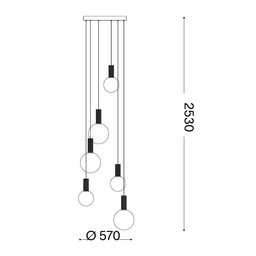 Ideal Lux - LED-lühter riputuskaabliga ODEON LED/39W/230V CRI 90 Ø 57 cm beež/valge