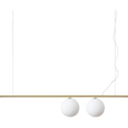 Ideal Lux - LED-lühter riputuskaablil PERLINE 2xG9/3W/230V kuldne