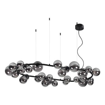Ideal Lux - LED-lühter traadil PERLAGE 30xG9/3W/230V 143 cm must/suitsune must