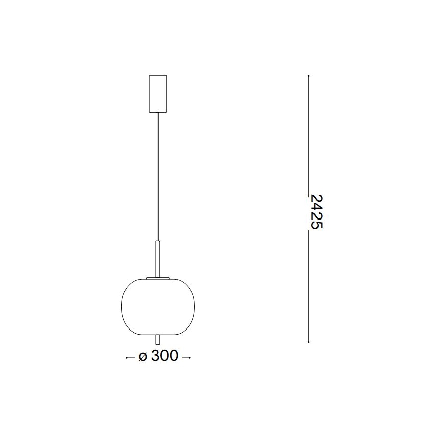 Ideal Lux - LED Lühter UMILE LED/20W/230V d. 30 cm CRI 90 messing/valge