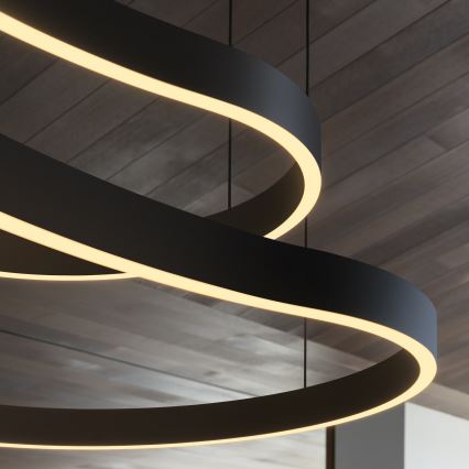 Ideal Lux - LED Lühter WAVES LED/37W/230V CRI 90 must