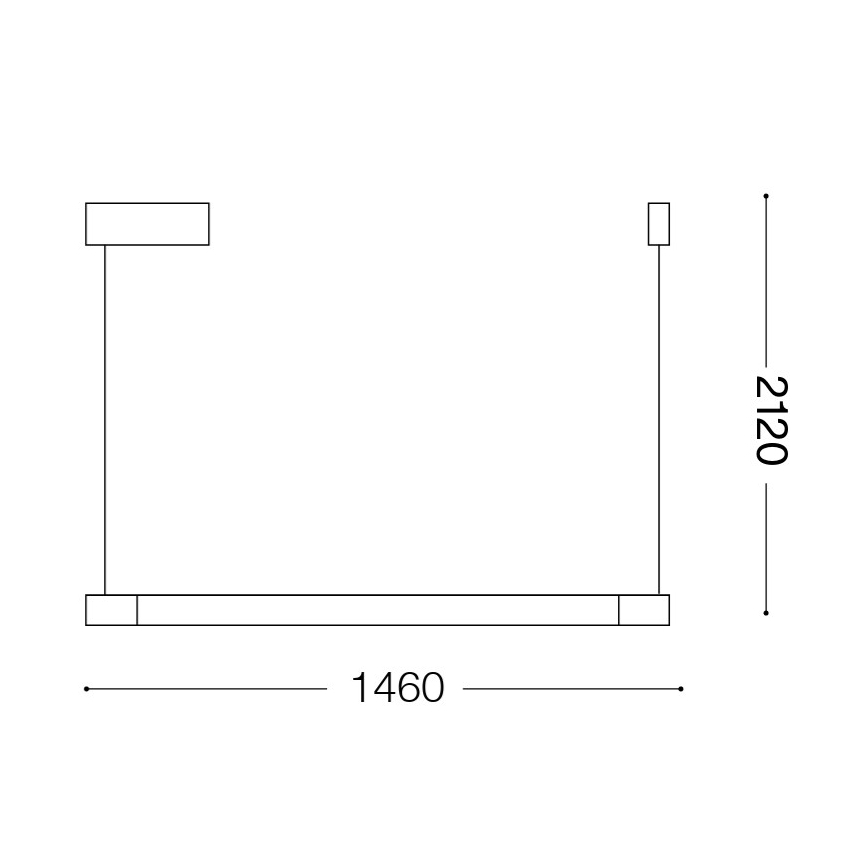 Ideal Lux - LED lüster köisel YOKO LED/17W/230V CRI 90 valge