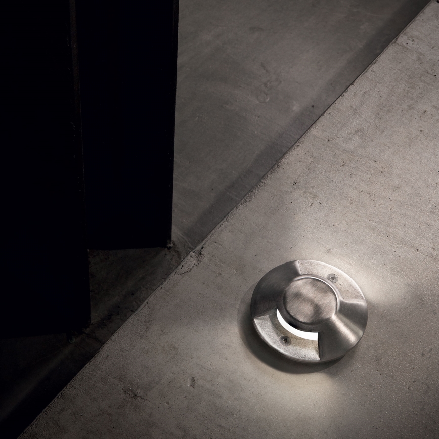 Ideal Lux - LED maasse paigaldatav sõidutee valgusti ROCKET LED/3W/230V CRI 90 IK08 IP67 matistatud kroom