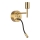 Ideal Lux - LED Paindlik lamp kinnitusega KOMPLEKT 1xE27/42W + LED/3W/230V CRI 90 USB kuldne