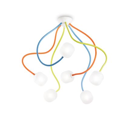 Ideal Lux - LED Paindlik pinnale kinnitatav lühter OCTOPUS 6xG9/3W/230V värviline
