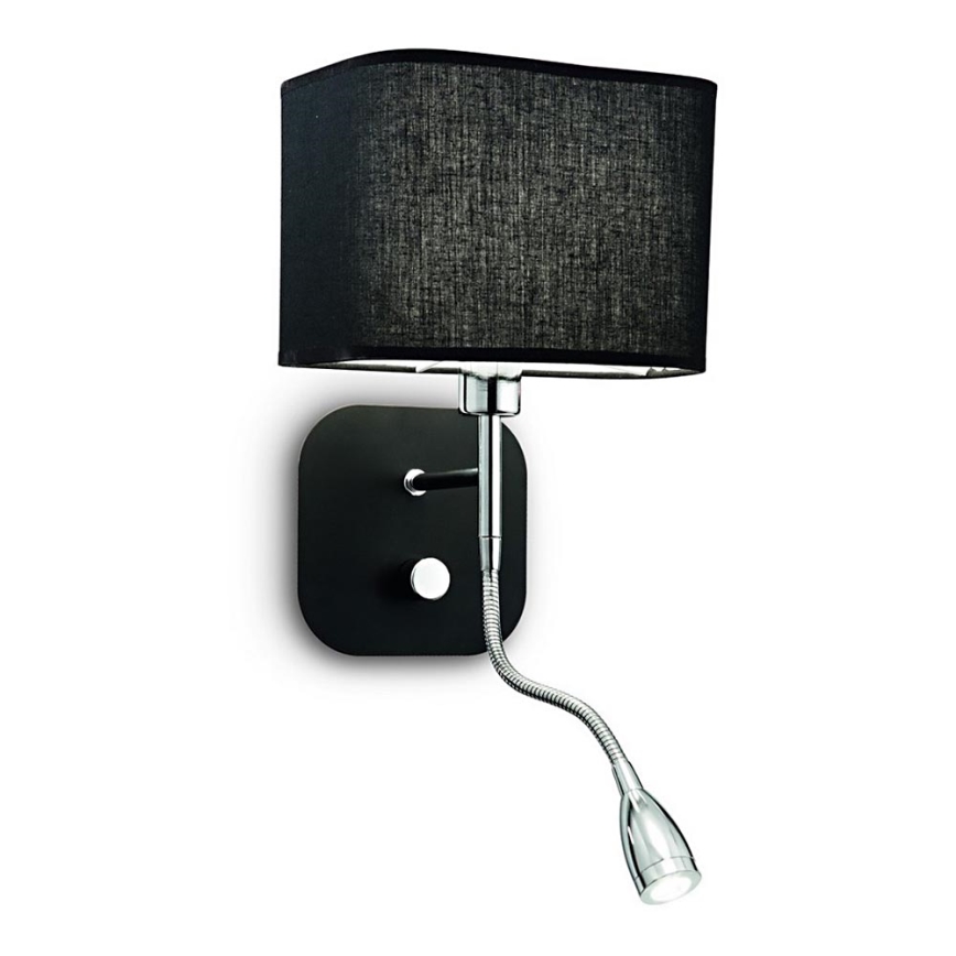 Ideal Lux - LED Paindlik seinalamp 1xE14/40W/230V + LED/1W/230V must